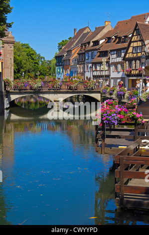 Colmar, klein-Venedig, La Petite Venise, Elsass, Wein Route, Elsass Wein Route, Haut-Rhin, Frankreich, Europa Stockfoto