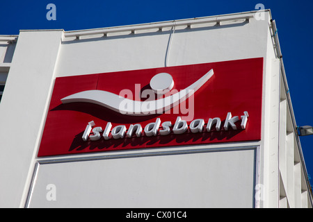 Die Island Bank "Islandbanki". Stockfoto