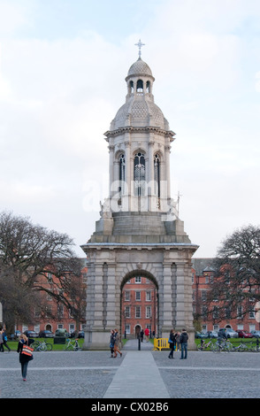 Das Campanile Bell Turm des Trinity College, Dublin 2 Stockfoto