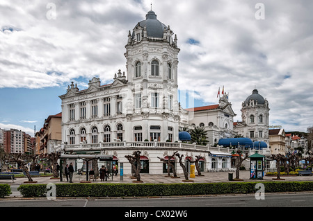 Grand Casino der Sardinero, square de Italia, Stadt Santander, Kantabrien, Spanien, Europa Stockfoto