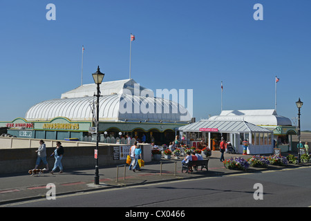 Burnham-On-Sea Pier an der Esplanade, Burnham-on-Sea, Somerset, England, Vereinigtes Königreich Stockfoto