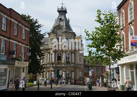 Rathaus von Vorderstraße, Tiverton, Devon, England, Vereinigtes Königreich Stockfoto