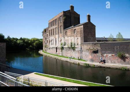 Viktorianischen Gebäude am Regents Kanal in London Kings Cross UK wharf Stockfoto