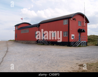 Caister Rettungsboot Gebäude, Norfolk, Großbritannien Stockfoto