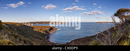 Panorama oder Sydney harbour Köpfe von Balgowlah Höhen Stockfoto