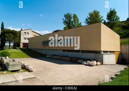 Museum der archäologischen Stätte von Clunia Sulpicia, Burgos, Castilla y Leon, Spanien, Europa. Stockfoto