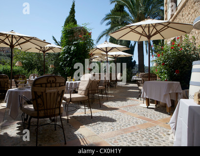 Die Belmond La Residencia Hotel auf der Balearen Insel Mallorca. Eines der führenden Hotels der Welt, die oft von den Berühmtheiten frequentiert. Stockfoto