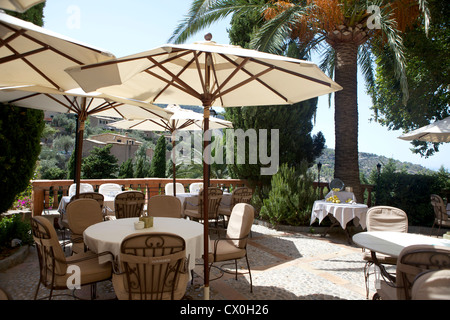 Die Belmond La Residencia Hotel auf der Balearen Insel Mallorca. Eines der führenden Hotels der Welt, die oft von den Berühmtheiten frequentiert. Stockfoto