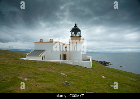 Stoner Head Leuchtturm, Clashmore. Raffin. Sutherland, Schottland.  SCO 8394 Stockfoto