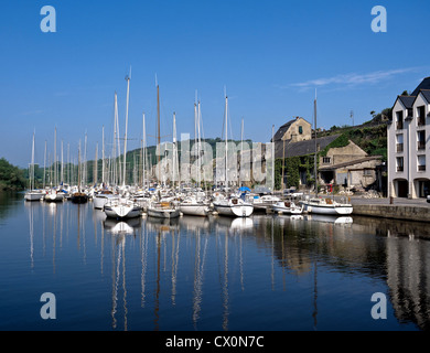 8222. la Roche Bernard & R Vilaine, Bretagne, Frankreich, Europa Stockfoto