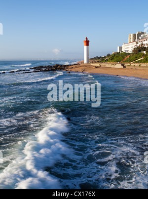 Leuchtturm in Umhlanga, Durban, Südafrika Stockfoto