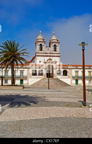 Nazare, Nossa Senhora da Nazare Kirche, Kirche unserer lieben Frau von Nazare, Sitio, Leiria Halbin. Estremadura. Portugal Stockfoto