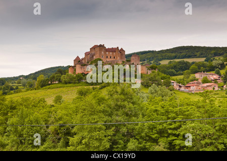 Das Schloss von Berze in der Nähe von Macon, Burgund, Frankreich. Stockfoto