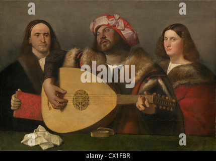 Cariani (Italienisch, 1485/1490 - 1547 oder danach), ein Konzert, um 1518-1520, Öl auf Leinwand, Stockfoto