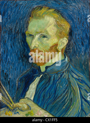 Vincent Van Gogh (Niederländisch, 1853-1890), Selbstporträt, 1889, Öl auf Leinwand Stockfoto