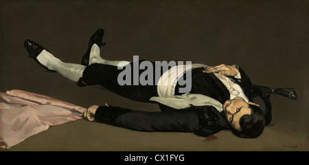 Edouard Manet (Französisch, 1832-1883), der Tote Toreador, wahrscheinlich 1864, Öl auf Leinwand Stockfoto