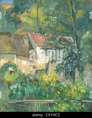 Paul Cézanne (French, 1839-1906), Haus des Père Lacroix, Öl 1873, auf Leinwand Stockfoto