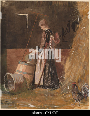 Winslow Homer, frischen Eiern, amerikanisch, 1836-1910, 1874, Aquarell, Gouache, und Graphit auf einfaches Papier Stockfoto
