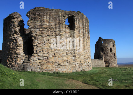 Die Ruinen des 13. Jahrhunderts Flint Burg Nordost Wales UK Stockfoto