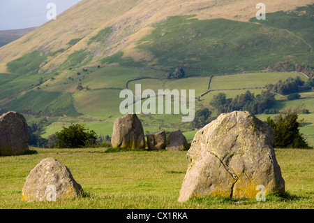 Castlerigg Steinkreis in der Nähe von Keswick, Lake District National Park Stockfoto