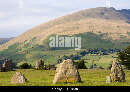 Castlerigg Steinkreis in der Nähe von Keswick, Lake District National Park Stockfoto