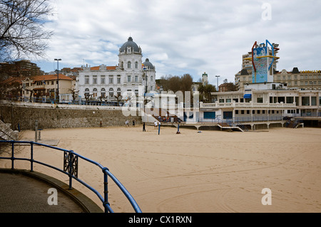 Grand Casino der Sardinero, square de Italia, Stadt Santander, Kantabrien, Spanien, Europa Stockfoto