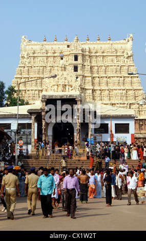 Sri Padmanabhaswamy Tempel reichste Tempel in der Welt zu Trivandrum City von Kerala Indien Stockfoto