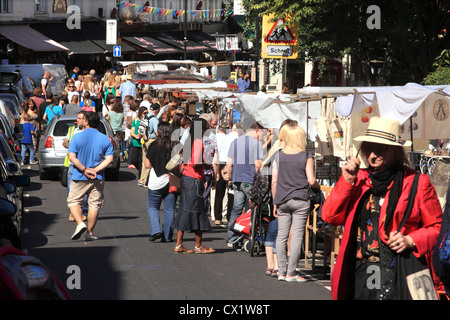 Portobello Road Market in Notting Hill in London W11 Stockfoto