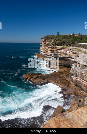 Die Lücke Klippen ein bekannter lokalen Selbstmord vor Ort in der Nähe von South Head Sydney New South Wales Australia Stockfoto