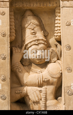 Elk201-4104v Indien, Tamil Nadu, Kanchipuram, Kailasanatha-Tempel Stockfoto