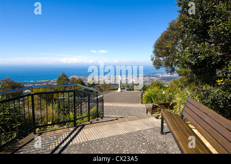 Ansicht von Wollongong aus Mount Keira Lookout, New-South.Wales, Australien Stockfoto