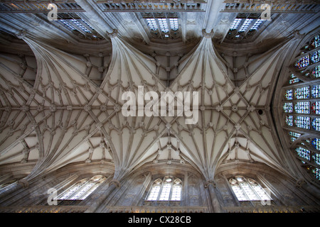 Winchester Kathedrale Kirchenschiff Decke - Hampshire UK Stockfoto