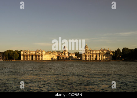 Royal Naval College Greenwich gebaut im Jahre 1696 von Sir Christopher Wren entworfen. Norden liegt an der Themse in Höhe Stockfoto