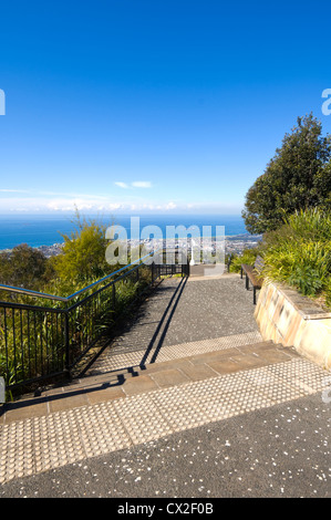 Ansicht von Wollongong aus Mount Keira Lookout, New-South.Wales, Australien Stockfoto