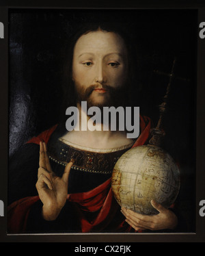 Salvator Mundi. Christus mit der Weltkugel. 1537-1545. untere Rhin. Deutsches Historisches Museum. Berlin. Deutschland. Stockfoto