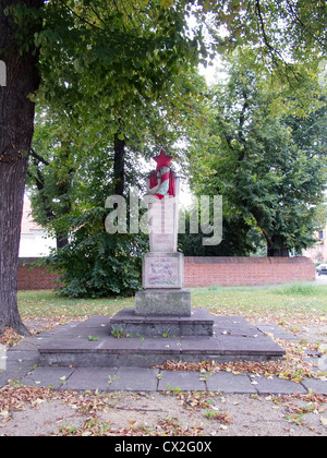 Der Berliner Mauer Region in Staaken, West-Berlin ein russisches Kriegsdenkmal Stockfoto