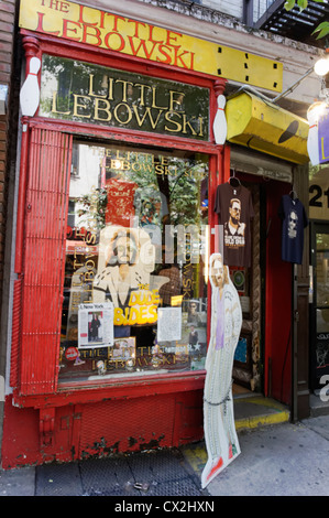 Die kleinen Lebowski Shop in Greenwich Village, Manhattan, New York Stockfoto