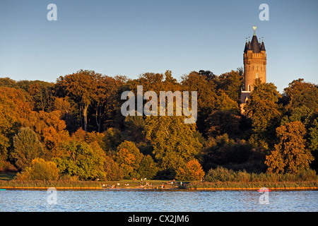 Flatow-Turm im Park Babelsberg, Potsdam, Brandenburg, Deutschland Stockfoto