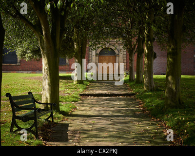 Eingang zum St. John the Baptist Church in Knutsford Cheshire UK Stockfoto