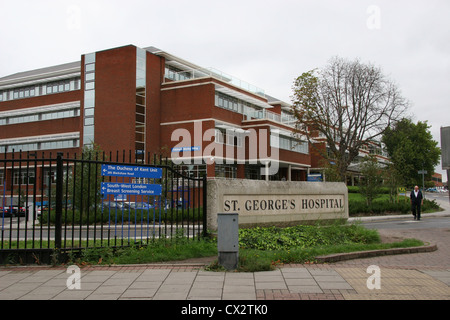 Außenansicht des Str. Georges Krankenhaus Tooting London UK Stockfoto