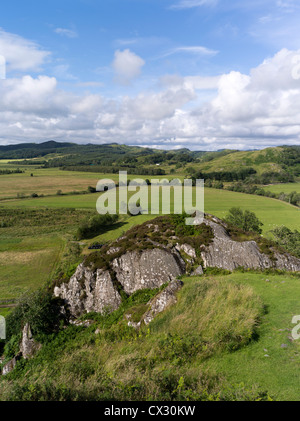 dh Kilmartin Glen DUNADD ARGYLL Dunadd Burgberg Crag Fort Dalriada Stockfoto