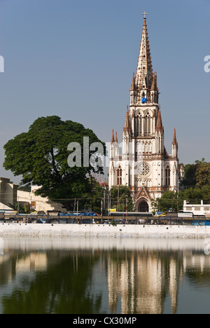 Elk201-4916v Indien, Tamil Nadu, Tiruchirappalli, Lourdes Kirche Stockfoto