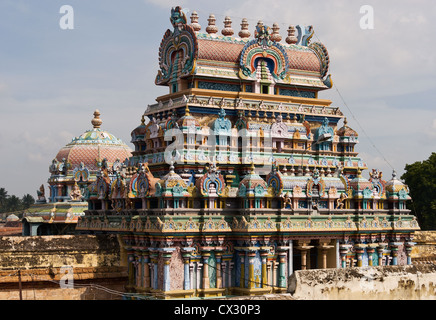 Elk201-4931 Indien, Tamil Nadu, Tiruchirappalli, Sri Ranganathaswamy Tempel Stockfoto