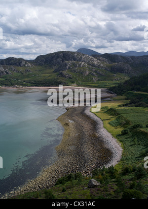 Dh Nordküste 500 GRUINARD BAY SUTHERLAND Scottish Highland meer Bay Shore und Hügel loch Landschaft Schottland Stockfoto