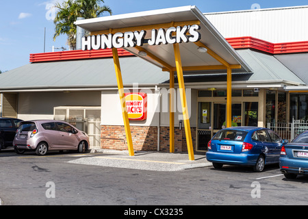Hungrigen Jacks Business und Store melden Sie bei Sunshine Coast, Queensland, Australien Stockfoto