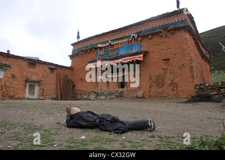 Kora um Shey Gumba, Dolpo. Stockfoto