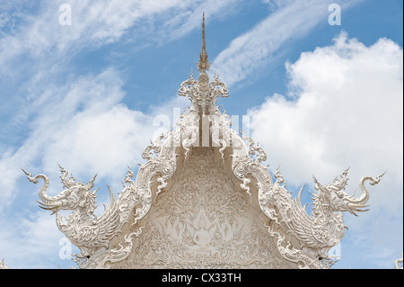 Wat Rong Khun, weißen Tempel von Nord-Thailand Stockfoto