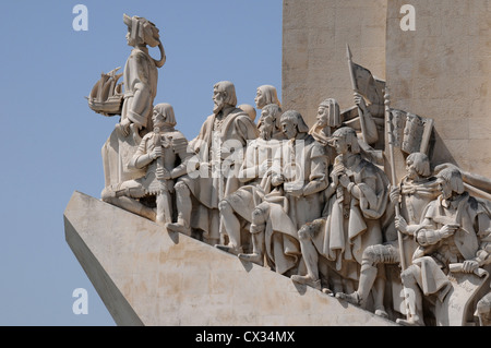 Denkmal der Entdeckungen am Ufer des Tejo, Belem, Lissabon, Portugal Stockfoto