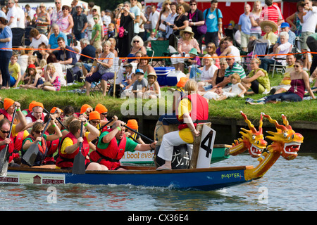 Drachenboot Festival in Abingdon-on-Thames, Oxfordshire 2012-10 Stockfoto