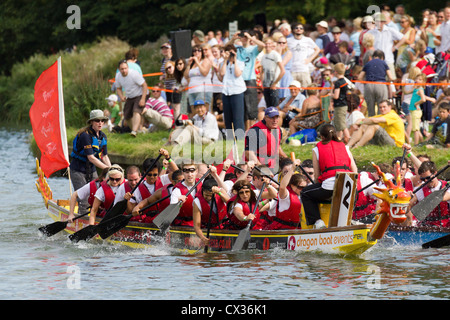 Drachenboot Festival in Abingdon-on-Thames, Oxfordshire 2012-6 Stockfoto